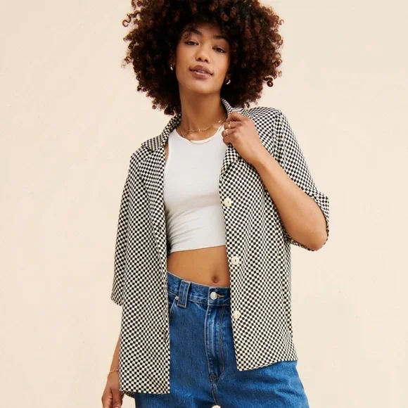 Dane Check Top
Lisa Says Gah! M - Picture 4 of 5